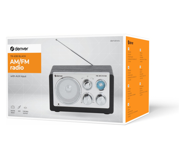 Denver Radio AM/FM Denver TR-63B czarne - 1535062 - zdjęcie 8